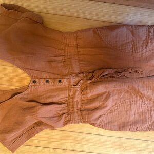 Patagonia Warm Brown Organic Cotton Romper